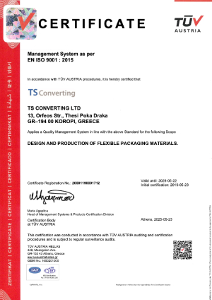 EN ISO 9001 : 2015